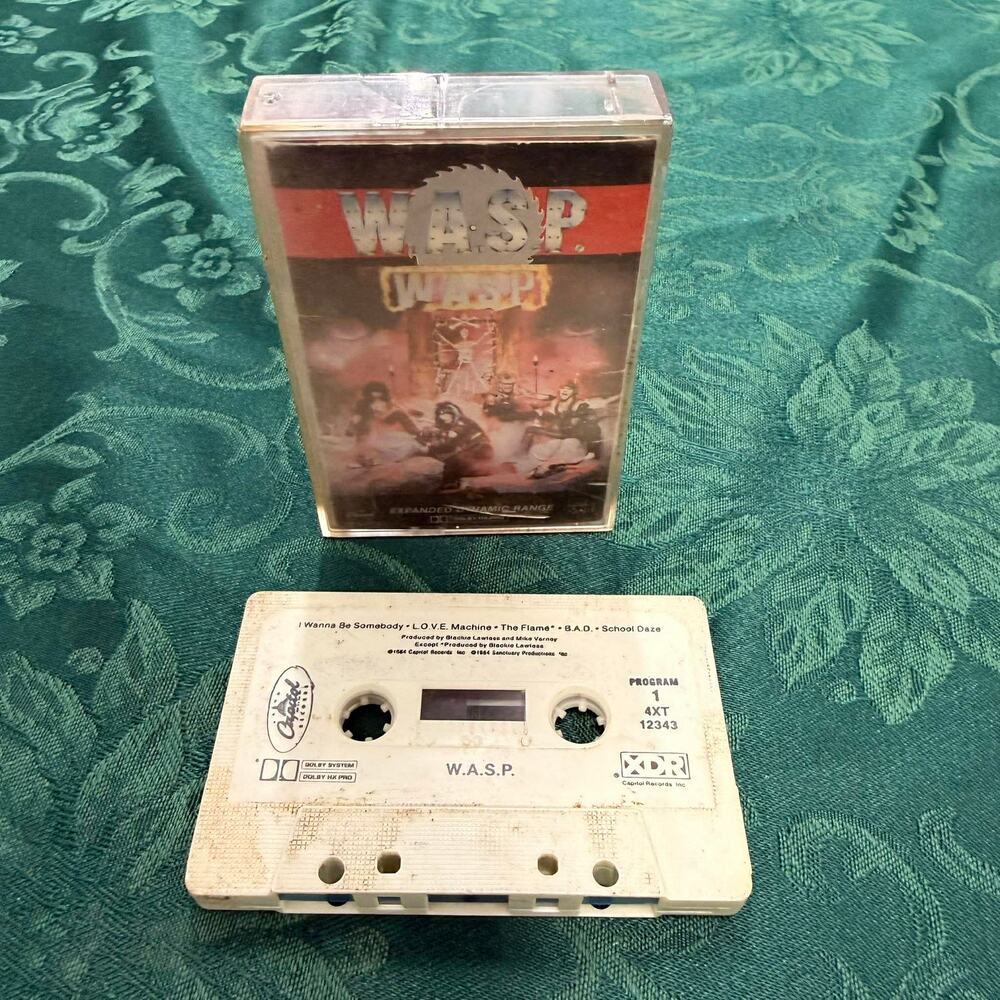 W.A.S.P. (1984) Cassette - Original 1st Press Capitol XDR Chrome Tape
